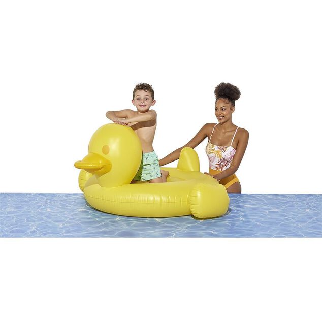Canard gonflable &agrave; chevaucher jaune &Oslash;120cm