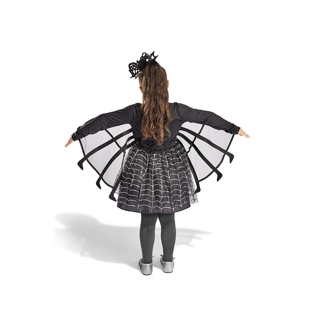 D&eacute;guisement enfant Halloween araign&eacute;e robe noir et blanc 11/14 ans