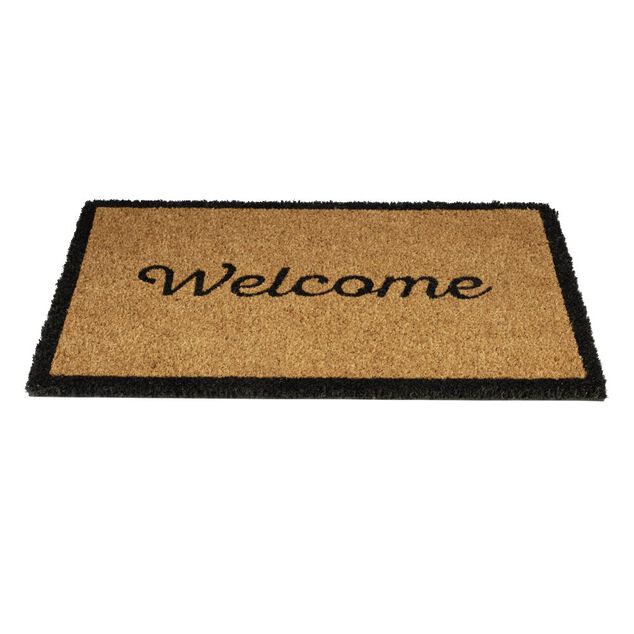 Paillasson coco rectangulaire Welcome 40x60cm