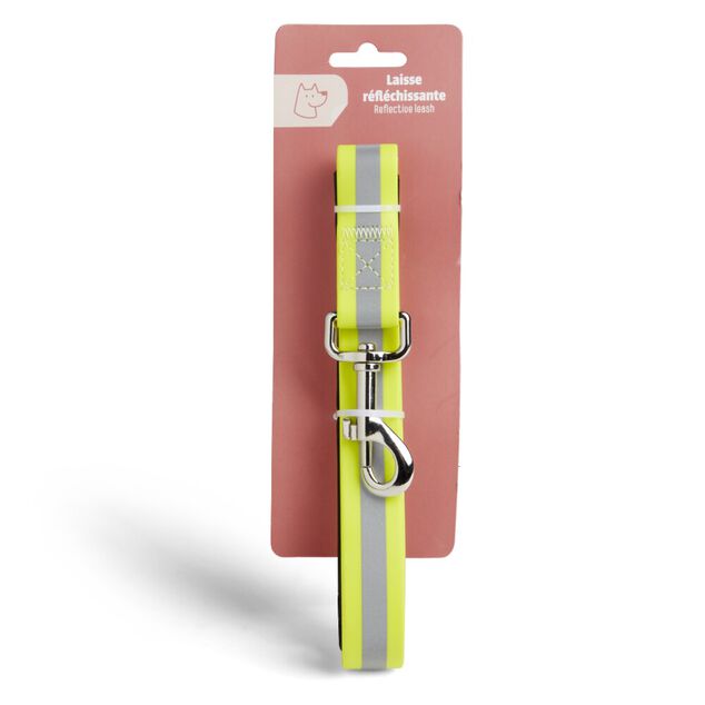 Laisse r&eacute;fl&eacute;chissante pour chien 120cm orange