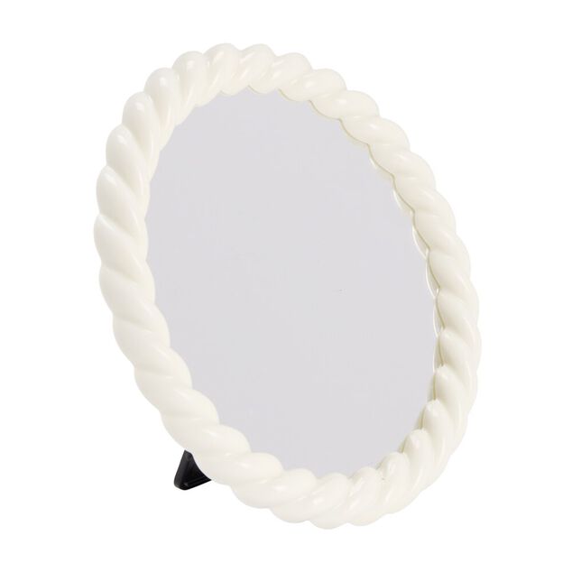 Miroir contour torsad&eacute; pastel &Oslash;19cm (2 mod&egrave;les)