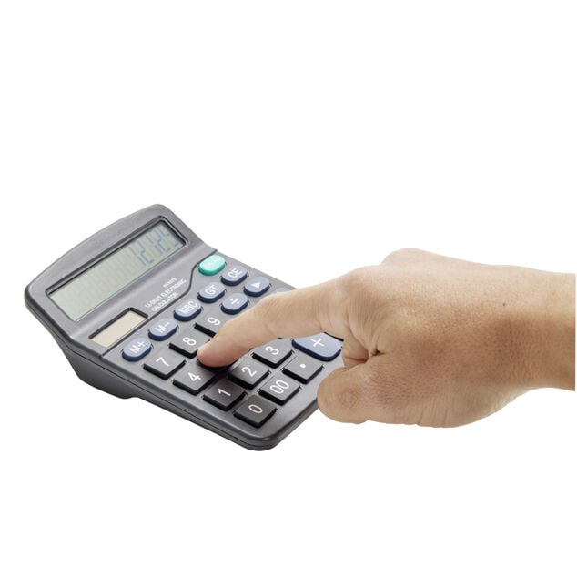 Calculatrice de bureau noir 12x15cm