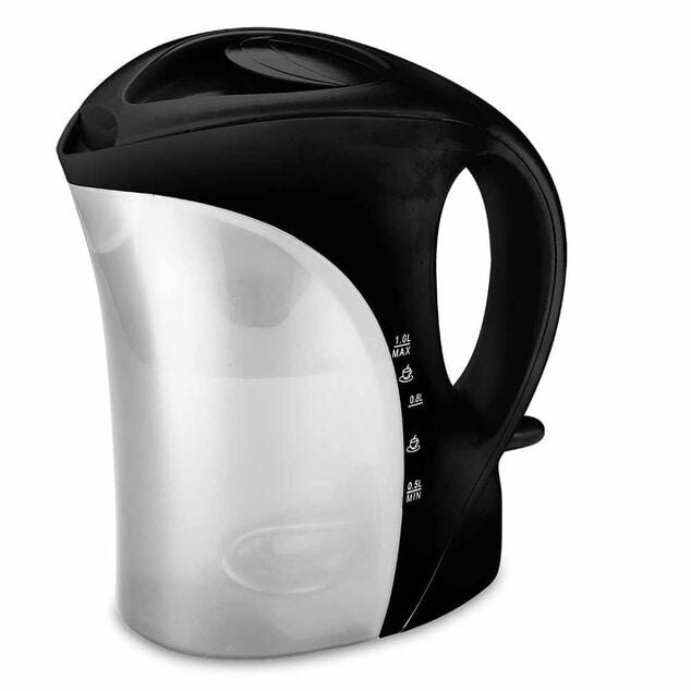 Bouilloire &eacute;lectrique Homday noir et blanc transparent 1 L