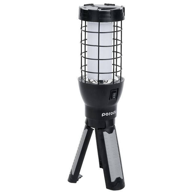 Lampe baladeuse rechargeable manche tr&eacute;pied et crochet