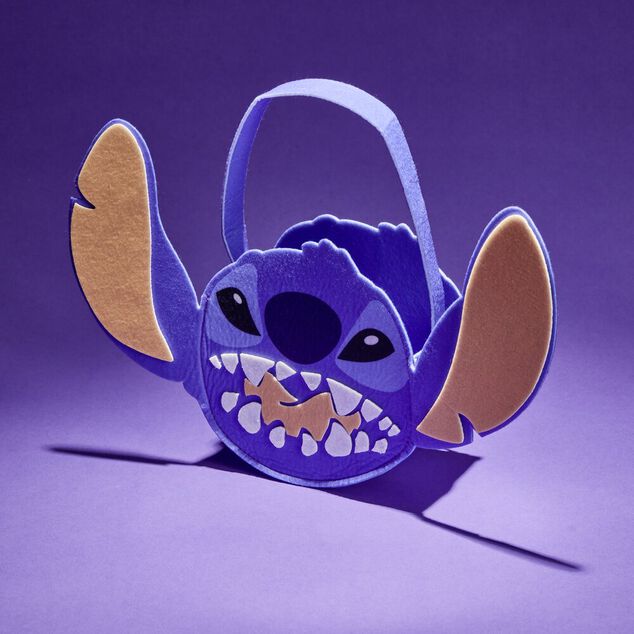 Seau &agrave; bonbons Halloween Disney Stitch bleu