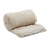 Plaid sherpa pilou pilou gris L130x160cm