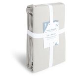 Drap housse 90x190cm 100% coton gris clair