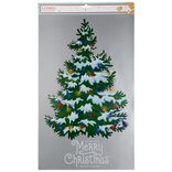 Décoration adhésive fenêtre et mur sapin de Noël repositionnable
