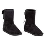 Botte pour enfant fourrée avec un noeud noir brodé à l'arrière T32/33