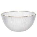 Coupelle en verre aux bord doré Ø15xH7cm