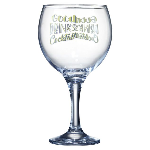 Verre &agrave; cocktail 64,5cl avec d&eacute;cor Good drinks