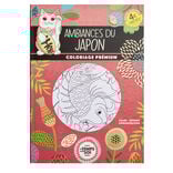 Album de coloriage adulte thérapeutique thème ambiance du Japon 21x29cm