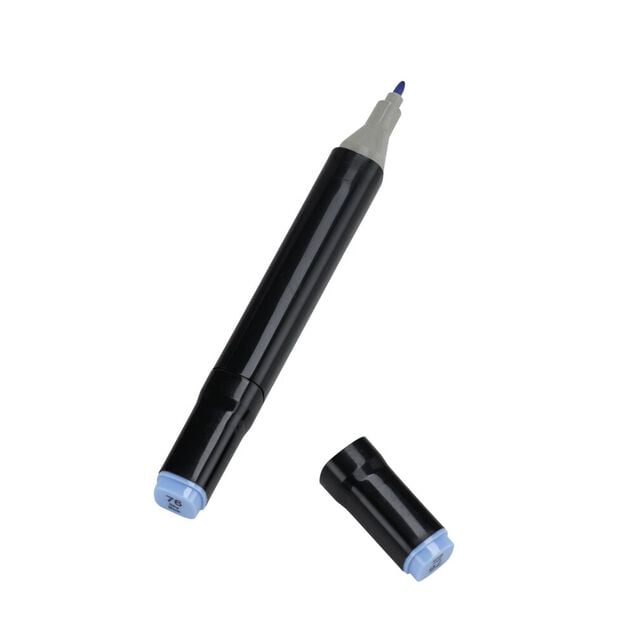 Marqueur double pointe x60 dans pochette transport noir 18,5x12xH16cm