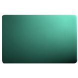 Set de table rectangulaire plastique vert foncé uni