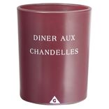 Bougie verre message Diner aux chandelles parfum fruits rouges 40H