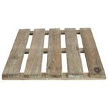 Dalle carr&eacute;e en bois naturel et vert