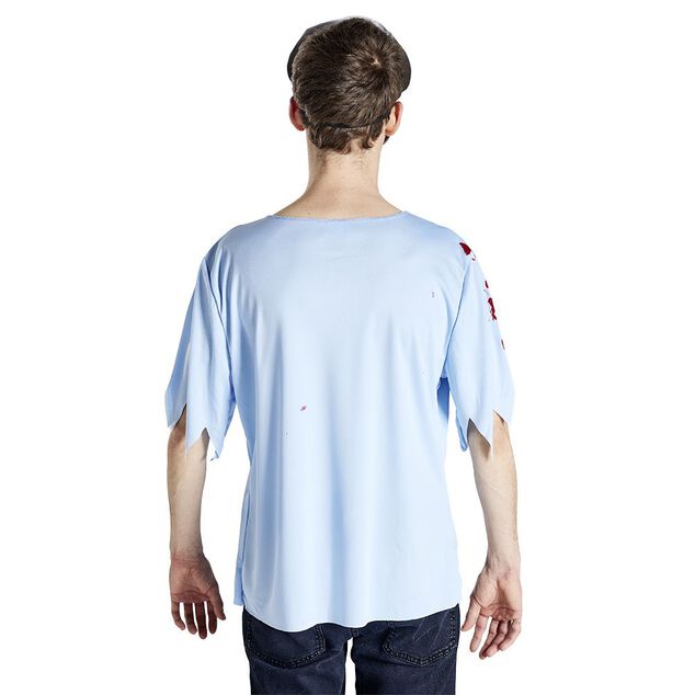 D&eacute;guisement adulte Halloween policier tshirt et masque - Taille M/L