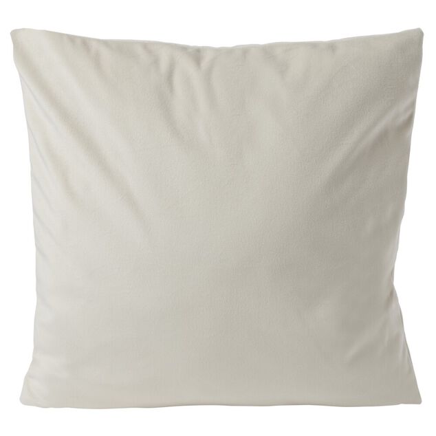 Housse de coussin velours 40x40cm blanc