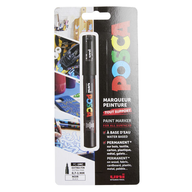 Marqueur cr&eacute;atif Posca pointe extra fine noire