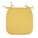 Galette de chaise carrée 38x38cm jaune