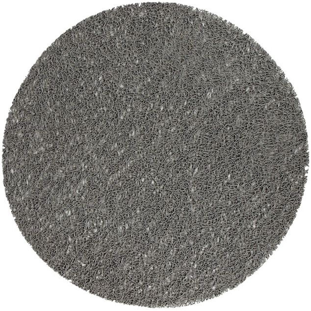 Set de table rond pvc effet spaghetti gris uni &oslash;38 cm