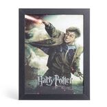 Affiche Harry Potter dans cadre bois noir 33,5x44,5xH1,5cm