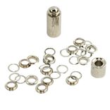 Lot de 15 oeillets en métal Ø8mm avec outil de pose