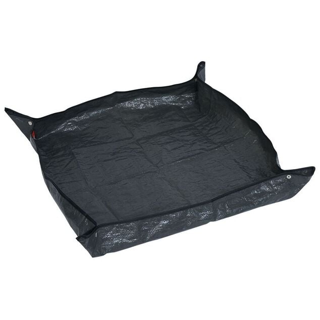 Tapis de rempotage en plastique gris 65x65cm