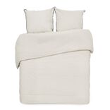 Parure de lit 2 personnes 240x220cm beige uni