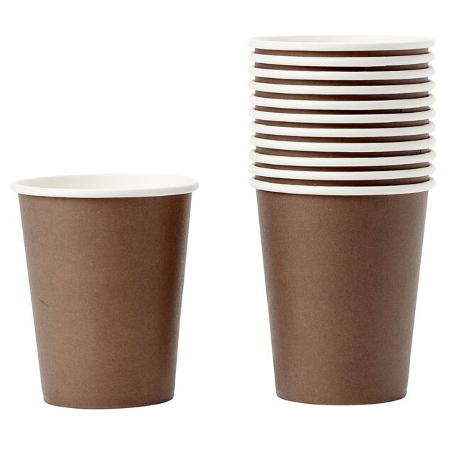 Gobelet en carton taupe 25 cl x12