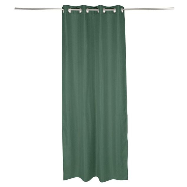 Rideau occultant effet tramé vert foncé 140x240cm