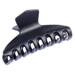 Pince &agrave; cheveux noir mat 8 dents L9cm