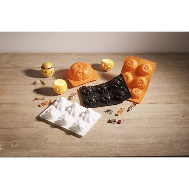 Moule en silicone 6 araign&eacute;es 3D
