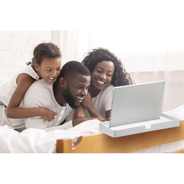 Support tablette multifonction blanc