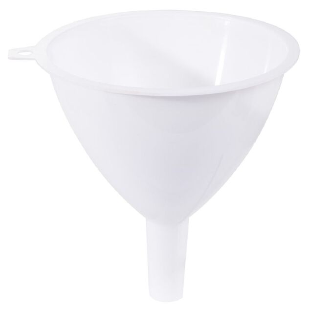 Entonnoir en plastique blanc x3