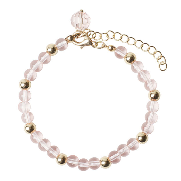 Bracelet femme perle de verre et cuivre Ø6cm