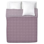 Couvre lit r&eacute;versible effet matelass&eacute; rose 240x220cm