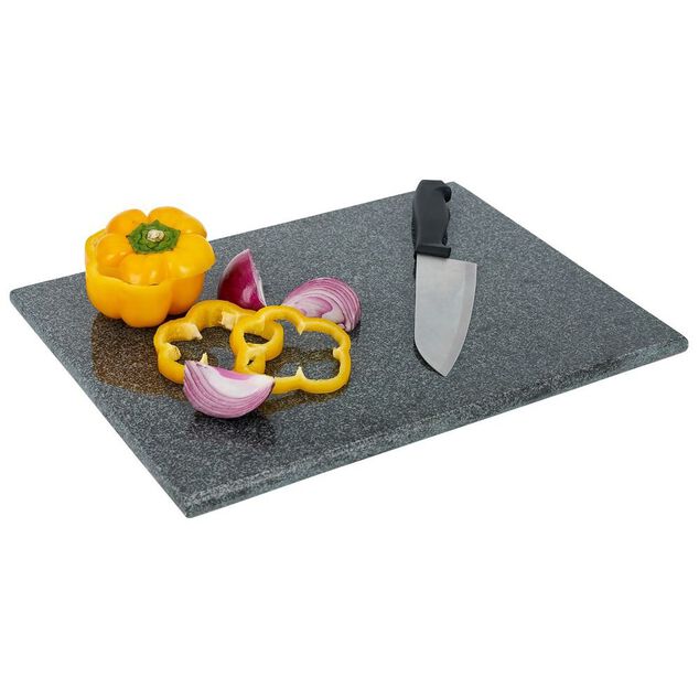 Planche à découper granit gris 30x20x1,5cm