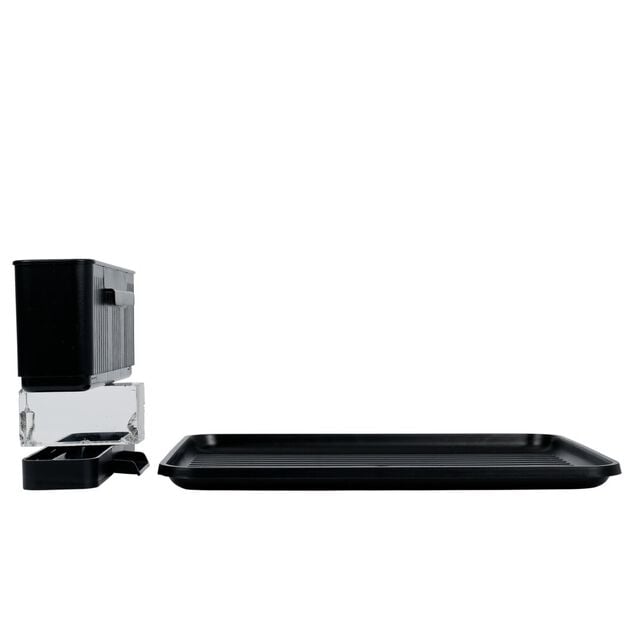 &Eacute;gouttoir extensible en m&eacute;tal et plastique gris 41,5x30xH23,5cm