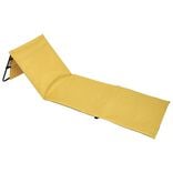Matelas dossier de plage pliant Funky 153x51xH41cm jaune