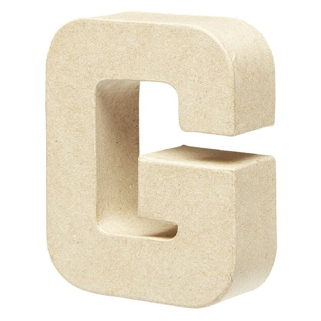 Lettre G &agrave; d&eacute;corer en papier mach&eacute;