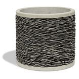 Pot ciment effet parement ardoise &Oslash;44cm