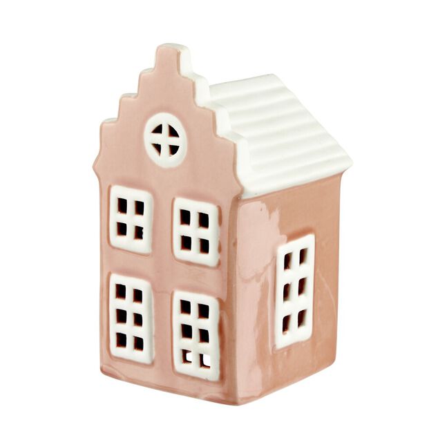 D&eacute;coration &agrave; poser maisonnette en dolomite 6x6xH11,5cm (2 mod&egrave;les)