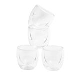 Lot de 2 verres double paroi 80ml