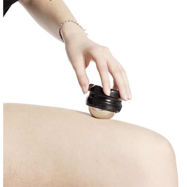 Masseur roll-on 2-en-1 &Oslash;6,5xH6cm
