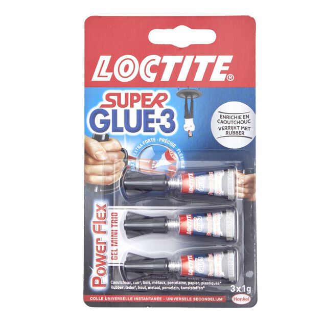 Colle super glue 3 Loctite x3