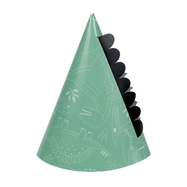 Chapeau de f&ecirc;te dinosaure x8