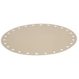 Lot de 4 sous-assiettes en carton dor&eacute; d&eacute;cor ajour&eacute;