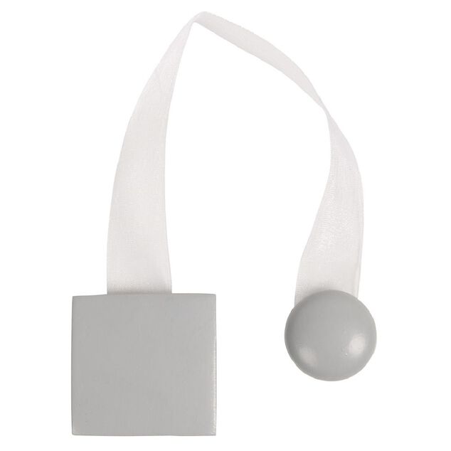 Embrasse aimantée carrée résine noir