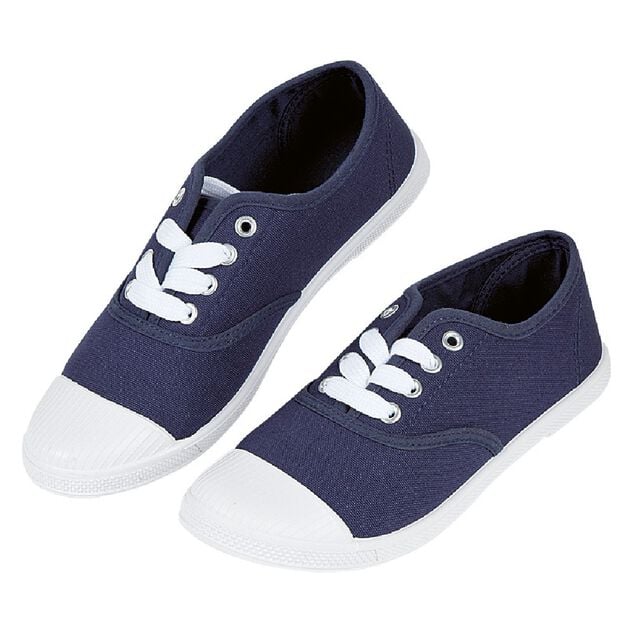 Chaussures en toile de coton bleu marine t 38